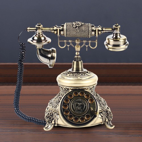 Vintage handset rotary dial - vintage,