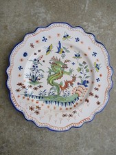 Rare assiette faience au