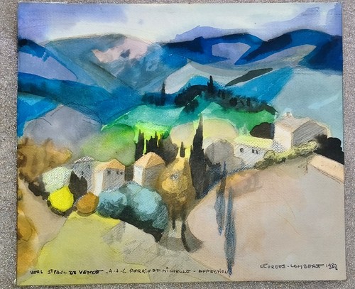 Aquarelle originale georges - aquarelle,