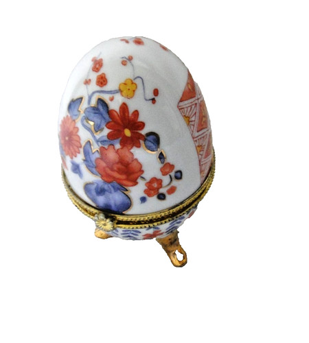 Oeuf boite porcelaine pieds - boite,