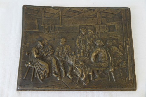 Plaque fonte decorative - plaque,