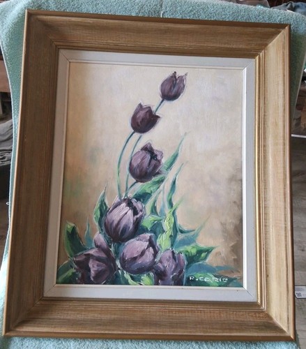 Tableau pierre cario huile sur - pierre,