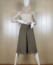 Burberrys Wool 100% Midi Skirt Pied-de-Poule Size S-M