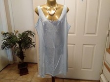 Womans Vintage Full Slip Dress Chemise European SZ L-XL Powder Blue