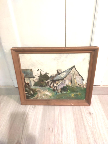 Ancien tableau huile - ancien,