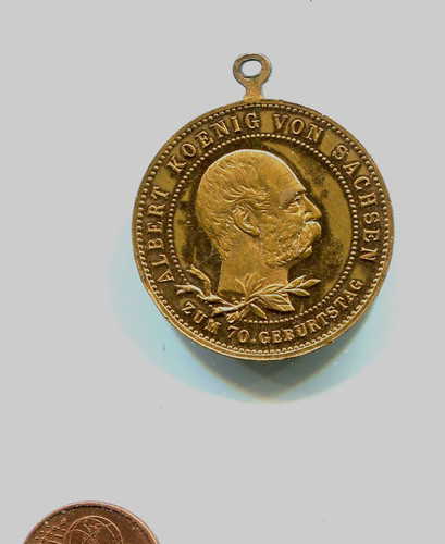 Medal albert king saxony - medal, of