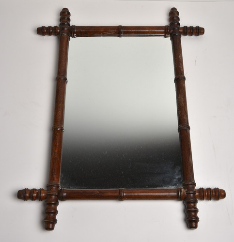 Ancien miroir bois façon - miroir,