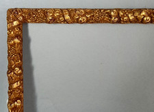 Cadre ancien + verre 34,5x28