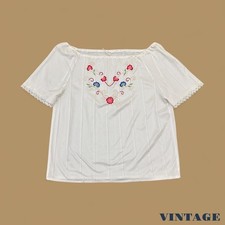 Blouse Tunique Brodée Vintage