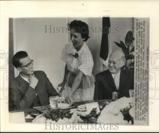 1959 Press Photo King Baudouin of Belgium with GM President John Gordon, Detroit