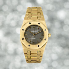 Audemars Piguet Royal Oak Montre Or Jaune 18 YG 6007BA Anthracite Clous de Paris