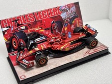 Miniature 1/43 F1 Ferrari SF24 Charles Leclerc Monaco 2024 Burago customisé