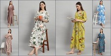 10 PC Lot Femme Hippie Coton Été Pyjama Long Maxi Caftan Robe Poche