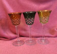 1 Crystal Glass Baccarat Color Burgos Model Signed Stamped. H.19.5cm.