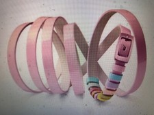 SWATCH BIJOUX  BRACELET  REGLABLE VIOLET AVEC CES BRELOQUES NEUF