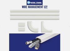 Wire Trak Wire Management Kit 1" x 1/2" Bend Fold Peel & Stick Raceway 40’ 10”