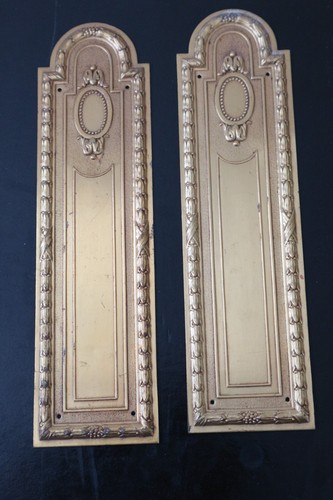 Ancienne paire plaque de - de,