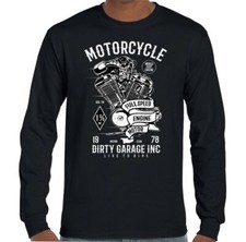 T-Shirt De Motard Pour Hommes Garage Sale Moto Chopper Moteur Club