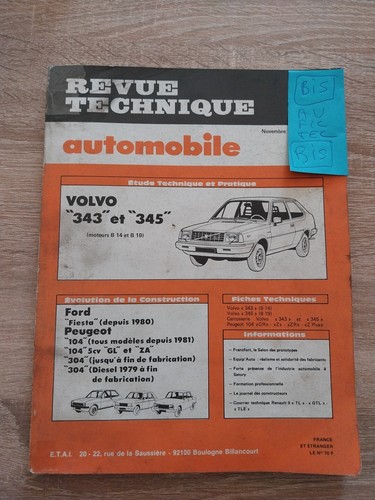 Revue technique volvo 343 - technique,