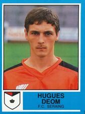 284 HUGUES DEOM BELGIUM FC.SERAING STICKER FOOTBALL 87 PANINI