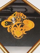 Bretagne petit cadre avec broderie Glazik Breton