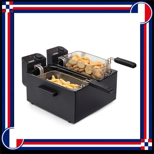 Friteuse électrique double