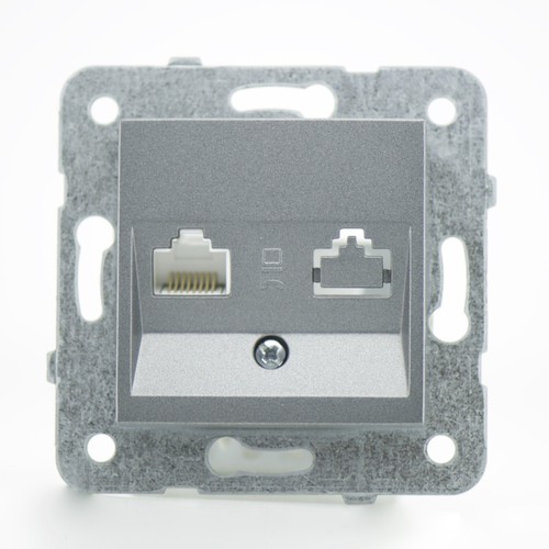 Prise rj45 fumé - prise,