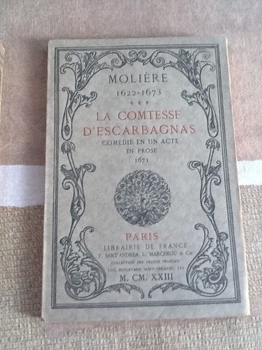 Comtesse escarbagnas - comtesse, d'escarbagnas