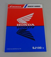 Workshop Manual Supplement Honda Scooter SJ 100 Bali Stand 1997