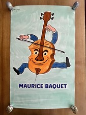 Original poster "Maurice Baquet" - Savignac - 1984