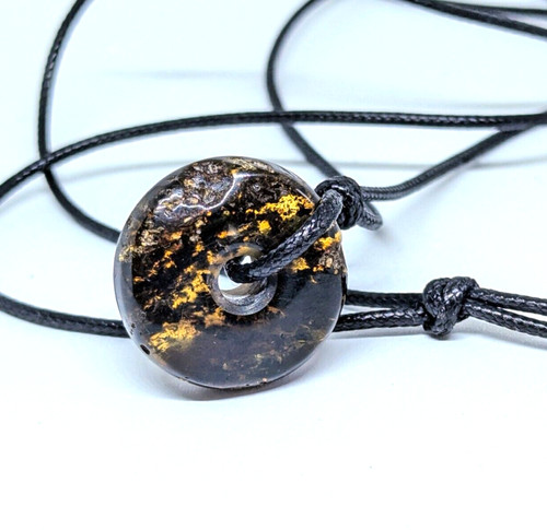 Pendentif ambre noir ambre