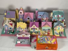 Lot Of 11 Vintage Polly Pocket Blue Bird HOUSES