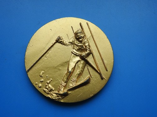 1457 jolie médaille ski de - "ski,