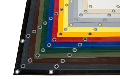 Camion bache pvc - avec, oeillets