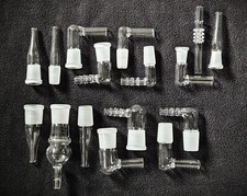 Glass Adapter Whip End/WPA/Joint, 90° Elbow/Straight, M/Male/F/Female 10/14/18mm