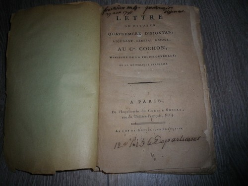 Rare pamphlet révolutionnaire - rare,