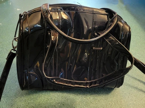Sac noir brillant - sac, 30x26