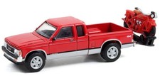 GREENLIGHT, GMC Sonoma 1991 avec Indian scout 1920 100th OF INDIAN Scout sous...