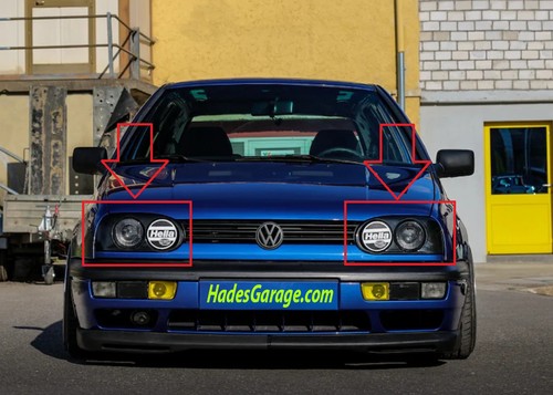 Bouchons golf mk3 pour - vw,