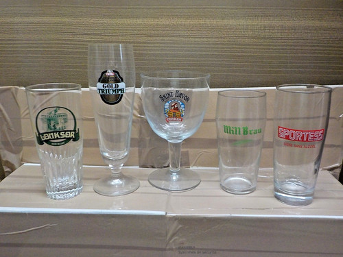 Verre ancien biere - 12,