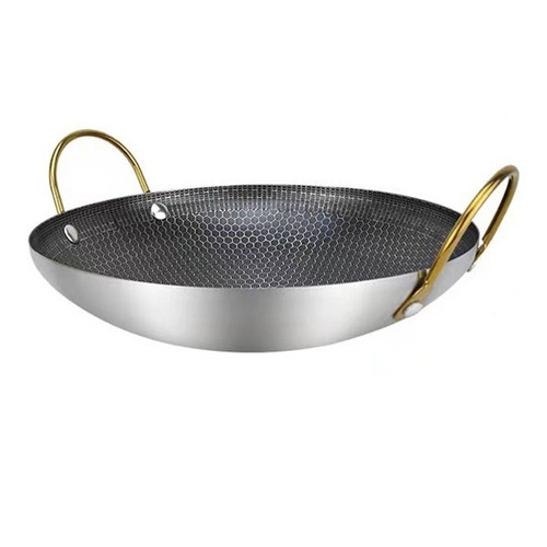 Wok fond rond acier - rond, en