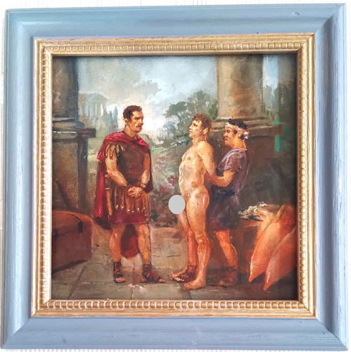Peinture huile homme modele - homme,
