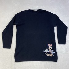 Disney Donaldson Minnie Mouse Sweater XL Men’s Black Graphic Pullover