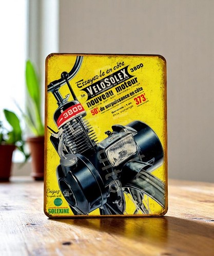 Plaque métal vintage solex - plaque,