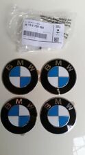 BMW 4x vrais logos neuf 70 mm pour centre de roue oem d'origine 36136758569