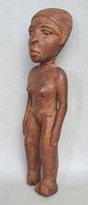 ANCIENNE STATUE DE FEMME EX CONGO BELGE / MANGBETU ? / ART TRIBAL / AFRIQUE