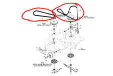 Murray Pont Lames Lecteur 2X Ceinture 1001223MA 125-40 102cm Coupe Arrière