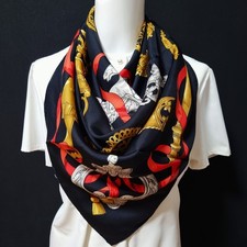 RARE VINTAGE HERMES Silk Scarf "Ferronnerie" Carre 90 Duty-free US