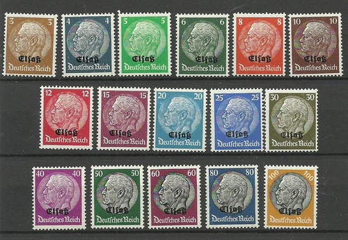 Timbres france 1940 - france, alsace