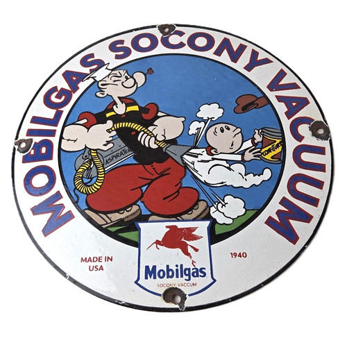 Vintage mobil sign pegasus - sign,